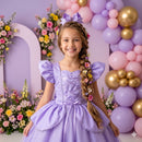Fantasia/ Vestido Mini Miss Longo Rapunzel - Diversão e Encanto para Brincar | Bebeloo Kids