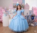 Fantasia/ Vestido Mini Miss Longo Cinderela - Diversão e Encanto para Brincar | Bebeloo Kids