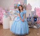 Fantasia/ Vestido Mini Miss Longo Cinderela - Diversão e Encanto para Brincar | Bebeloo Kids