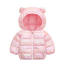 Jaqueta Infantil Puffer Holográfica com Capuz