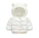 Jaqueta Infantil Puffer Holográfica com Capuz