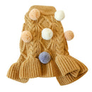 Vestido Tricot Pompom | Para Cachorro e Gato