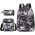 Mochila + Estojo + Lancheira Cristiano Ronaldo