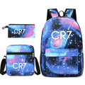 Mochila + Estojo + Lancheira Cristiano Ronaldo