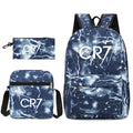 Mochila + Estojo + Lancheira Cristiano Ronaldo