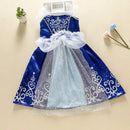 Fantasia Infantil Princesa Multi-Reinos Premium (3 a 10 Anos) + Máscara de Brinde - Vestido de Luxo para Festa e Carnaval