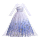 Fantasia Infantil Princesa do Reino de Gelo Premium + Máscara de Brinde - Vestido de Luxo para Festa, Carnaval e Aniversário