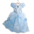Fantasia Infantil Princesa dos Contos de Fadas 2026 + Máscara de Brinde - Vestido Encantado para Carnaval e Festa de Aniversário