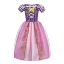 Fantasia Infantil Princesa Multi-Reinos Premium (3 a 10 Anos) + Máscara de Brinde - Vestido de Luxo para Festa e Carnaval
