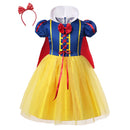 Fantasia Infantil Princesa dos Contos de Fadas 2026 + Máscara de Brinde - Vestido Encantado para Carnaval e Festa de Aniversário