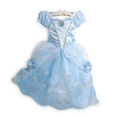 Fantasia Infantil Princesa Multi-Reinos Premium (3 a 10 Anos) + Máscara de Brinde - Vestido de Luxo para Festa e Carnaval