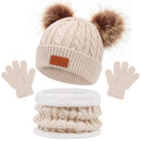 Gorro, Cachecol e Luva Infantil - Trio Proteção -  1 a 3 Anos!