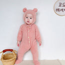 Macacão Bebê Peluciado + Gorro (2pcs)