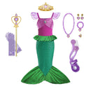 Fantasia Infantil Princesa do Reino de Gelo Premium + Máscara de Brinde - Vestido de Luxo para Festa, Carnaval e Aniversário