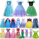 Fantasia Infantil Princesa dos Contos de Fadas 2026 + Máscara de Brinde - Vestido Encantado para Carnaval e Festa de Aniversário