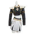 Fantasia Infantil Estrela Pop Premium + Máscara de Brinde - Traje Fantasia para Carnaval, Halloween e Festa à Fantasia