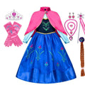 Fantasia Infantil Princesa do Baile Real Premium - Vestido Encantado de Luxo para Carnaval, Halloween e Aniversário