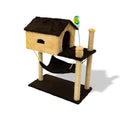 Arranhador para Gatos com Casinha e Playground Completo – Snouty™ | Diversão, Proteção e Aconchego Diário