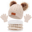 Kit Infantil Touca + Luva + Cachecol Charmoso