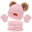 Kit Infantil Touca + Luva + Cachecol Charmoso