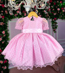 Vestido Marie Rosa Bebe Bolinhas - Leveza e Elegância para Meninas | Bebeloo Kids
