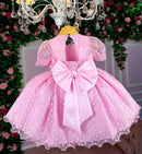 Vestido Marie Rosa Bebe Bolinhas - Leveza e Elegância para Meninas | Bebeloo Kids