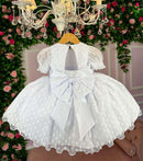 Vestido Marie Branco Bolinhas - Leveza e Elegância para Meninas | Bebeloo Kids