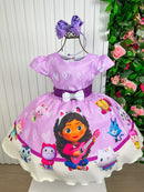 Vestido Infantil Tematicos Luxo A Casa Magica Da Gabby - Leveza e Elegância para Meninas | Bebeloo Kids