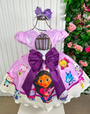 Vestido Infantil Tematicos Luxo A Casa Magica Da Gabby - Leveza e Elegância para Meninas | Bebeloo Kids
