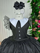 Vestido Marie Tematico Wandinha - Vandinha - Leveza e Elegância para Meninas | Bebeloo Kids