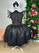 Vestido Marie Tematico Wandinha - Vandinha - Leveza e Elegância para Meninas | Bebeloo Kids