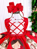 Vestido Princesa Bebeloo Kids Chapeuzinho Vermelho - Diversão e Encanto para Brincar | Bebeloo Kids