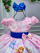 Vestido Infantil Temáticos Da Gigi Frozen Rosa - Leveza e Elegância para Meninas | Bebeloo Kids