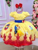 Vestido Infantil Temáticos Da Gigi A Bela E A Fera - Leveza e Elegância para Meninas | Bebeloo Kids