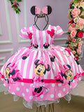 Vestido Infantil Temáticos Da Gigi Minnie/Minie Rosa - Leveza e Elegância para Meninas | Bebeloo Kids