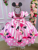 Vestido Infantil Temáticos Da Gigi Minnie/Minie Rosa - Leveza e Elegância para Meninas | Bebeloo Kids