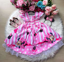 Vestido Infantil Temáticos Da Gigi Minnie/Minie Rosa - Leveza e Elegância para Meninas | Bebeloo Kids