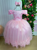Vestido Enjoy Longo Rosa Bebe Babadinho - Diversão e Encanto para Brincar | Bebeloo Kids