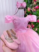 Vestido Enjoy Longo Rosa Bebe Babadinho - Diversão e Encanto para Brincar | Bebeloo Kids