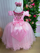 Vestido Enjoy Longo Rosa Bebe Babadinho - Diversão e Encanto para Brincar | Bebeloo Kids