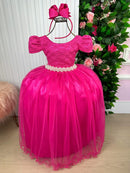 Vestido Enjoy Laura Longo Pink Rendado - Diversão e Encanto para Brincar | Bebeloo Kids