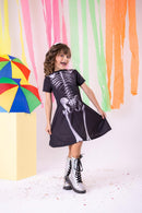 Fantasia Halloween Menina Esqueleto - Qualidade e Cuidado para os Pequenos | Bebeloo Kids
