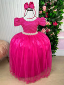 Vestido Enjoy Laura Longo Pink Rendado - Diversão e Encanto para Brincar | Bebeloo Kids