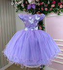 Vestido Marie Jardim Encantado Mel Lilás - Leveza e Elegância para Meninas | Bebeloo Kids