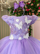 Vestido Marie Jardim Encantado Mel Lilás - Leveza e Elegância para Meninas | Bebeloo Kids