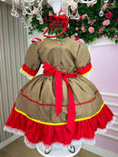 Fantasia Junino Princesa Cangaceira/Maria Bonita - Qualidade e Cuidado para os Pequenos | Bebeloo Kids