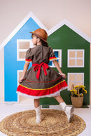 Fantasia Junino Princesa Cangaceira/Maria Bonita - Qualidade e Cuidado para os Pequenos | Bebeloo Kids