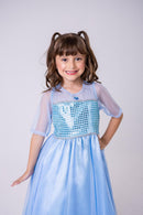 Fantasia Princesa Elsa Frozen Longa - Qualidade e Cuidado para os Pequenos | Bebeloo Kids