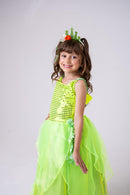 Fantasia Princesa Longa Tiana - A Princesa e o Sapo - Qualidade e Cuidado para os Pequenos | Bebeloo Kids