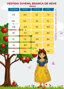 Vestido Enjoy Juvenil Tematico A Branca De Neve - Diversão e Encanto para Brincar | Bebeloo Kids